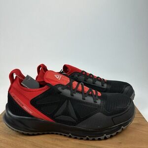 New Mens Reebok All Terrain Work Black Steel Safety Toe Shoes Sneakers Sz 14 M